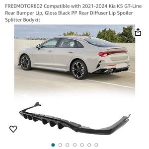 FREEMOTOR802 Compatible with 2021-2024 Kia K5 GT-Line Rear Bumper Lip